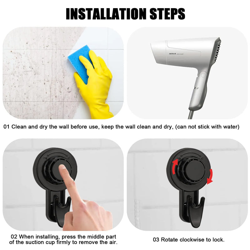 Haczyki na przyssawki - Solidne mocowanie bez wiercenia