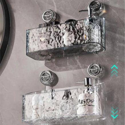 Πρακτική τοίχου ράφι χωρίς τρύπημα για μπάνιο